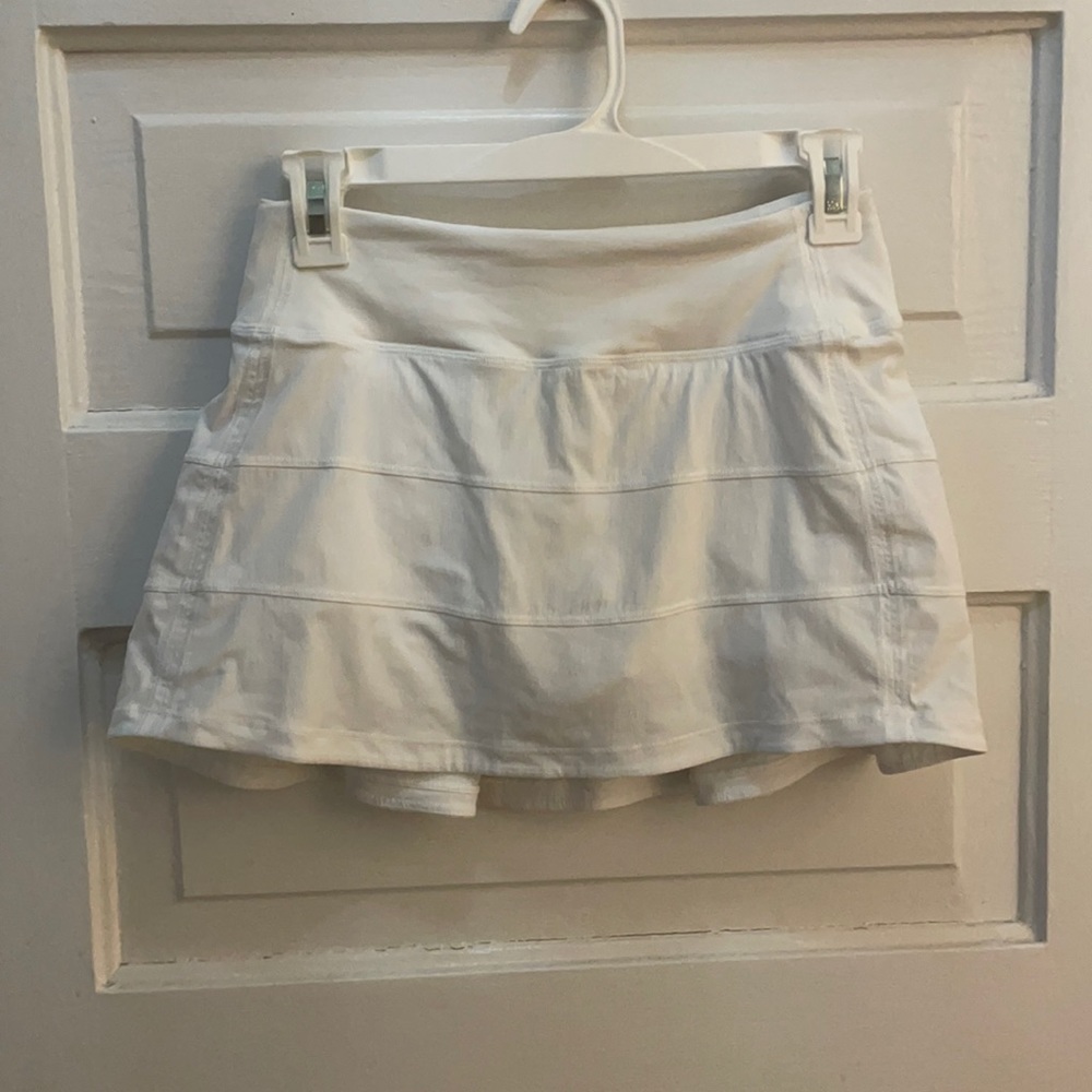 Lululemon Pace Rival Mid-Rise Skirt White